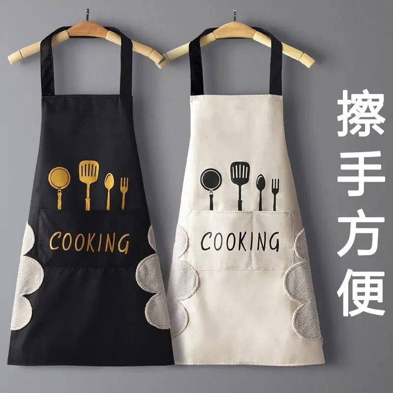 家用厨房做饭防水防油污渍围裙可爱日系韩版时尚工作服大人定制