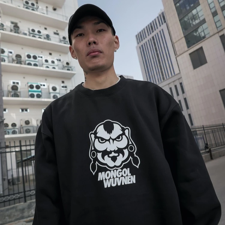 無南经典LOGO加绒宽松版套头卫衣男女休闲百搭