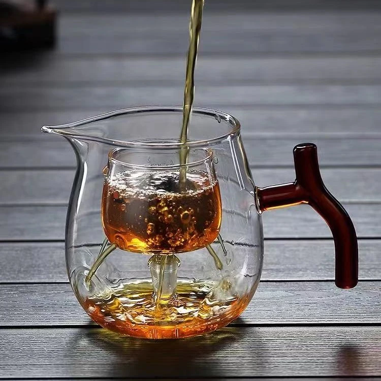 耐高温玻璃泡茶壶小青柑普洱茶透明带过滤电陶炉煮茶器分茶公道杯