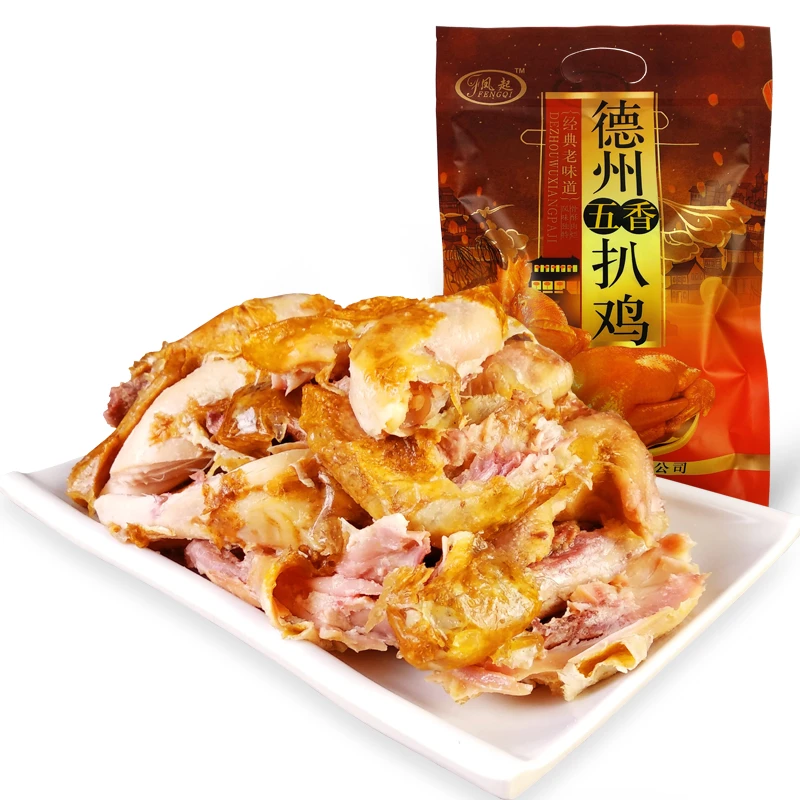 凤起 德州五香扒鸡500g 德州脱骨扒鸡烧鸡五香鸡手撕鸡卤味熟食