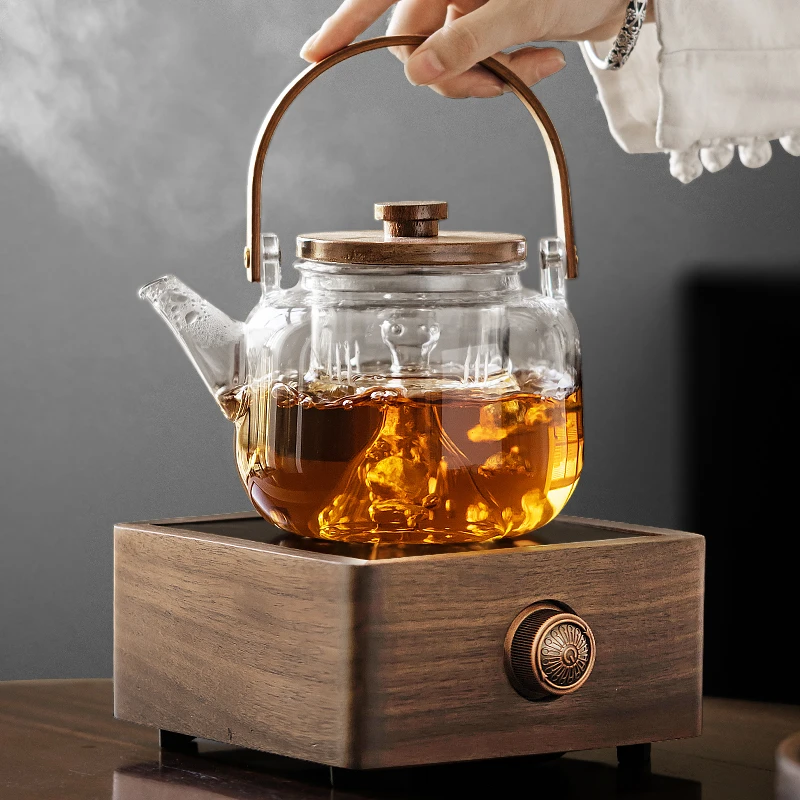 唐丰茶具电陶炉煮茶壶煮茶器家用提梁壶蒸煮烧水壶蒸茶小型蒸汽S