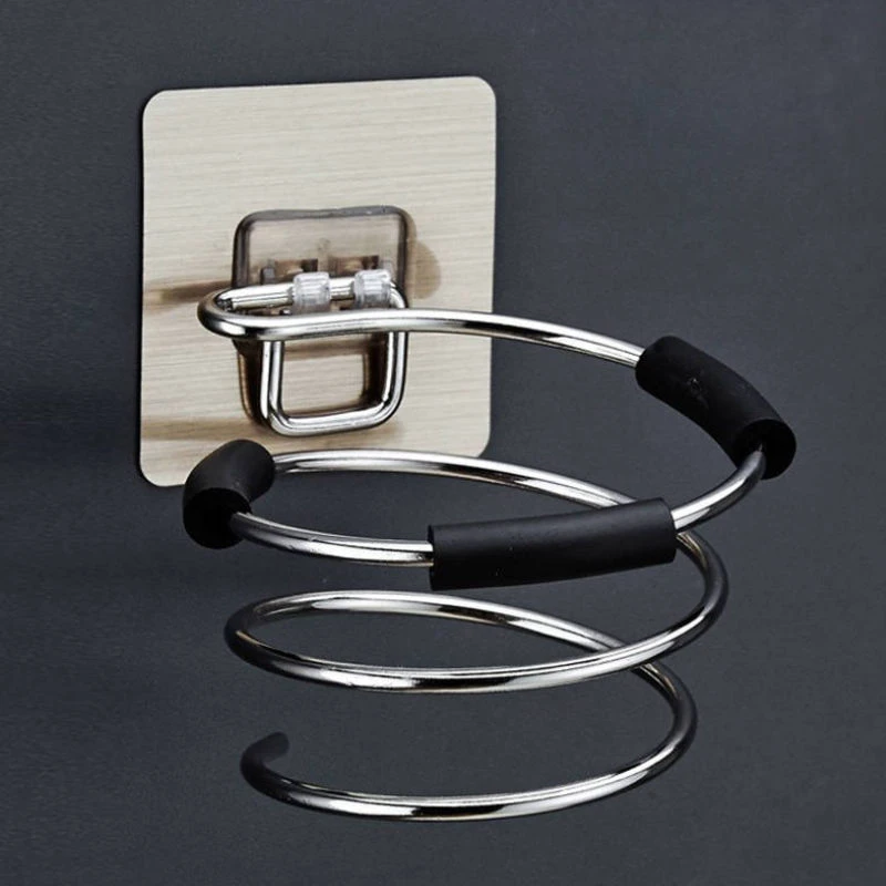 【掉落包赔】不锈钢吹风机置物架家用免打孔风筒架子浴室壁挂收纳架