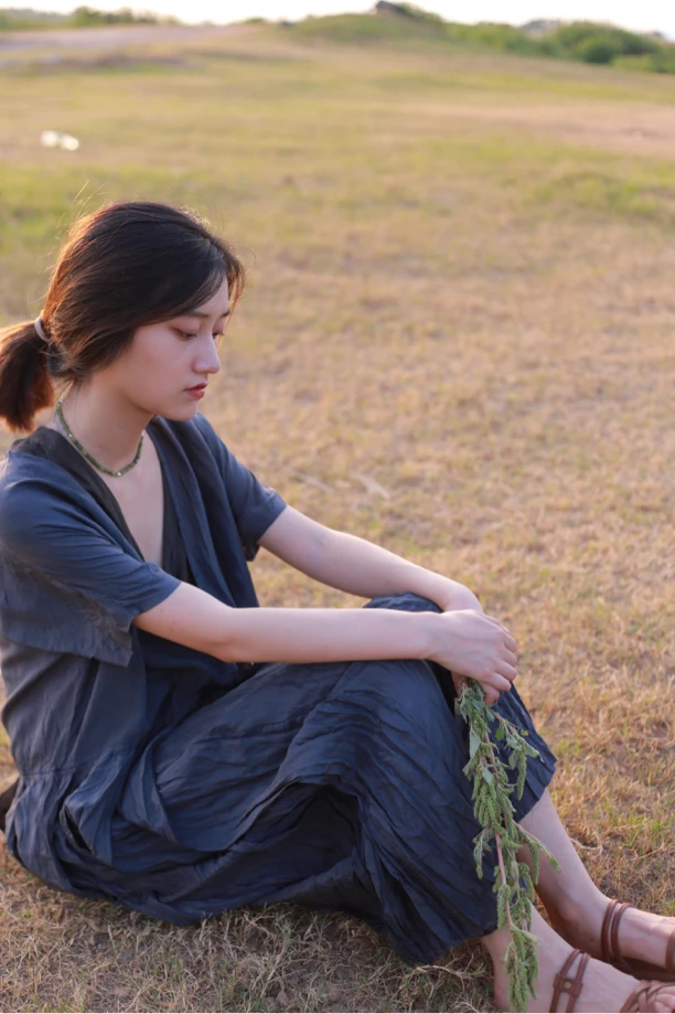 左岸迷香/2021春夏/植染连衣裙21SS5022