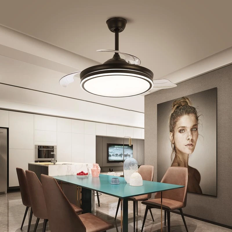 隐形风扇灯2022年新款吊扇灯家用一体吊灯客厅餐厅卧室北欧电扇灯