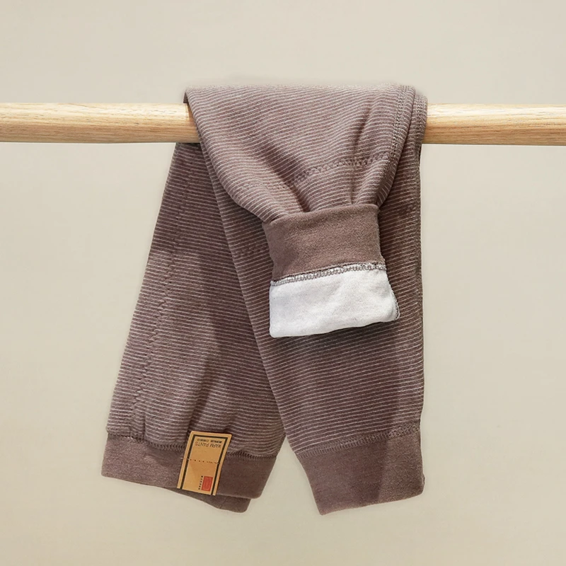 加肥儿童保暖裤男童棉裤内穿德绒加厚秋冬季裤子秋裤  352516