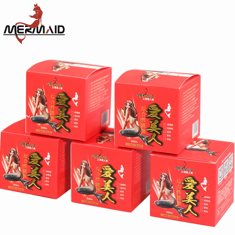 Mermaid/美人鱼爱美人300米顺滑耐磨不涨号线径垂钓强力线钓鱼线