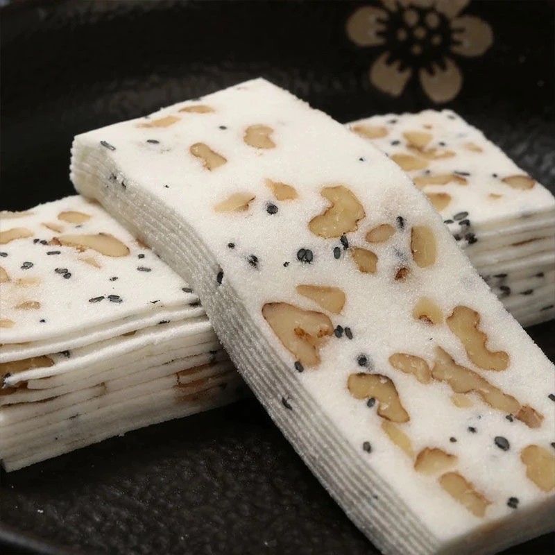 传统云片糕合川桃片桂花糕米糕点心椒盐味核桃糕芝麻糕点小包零食