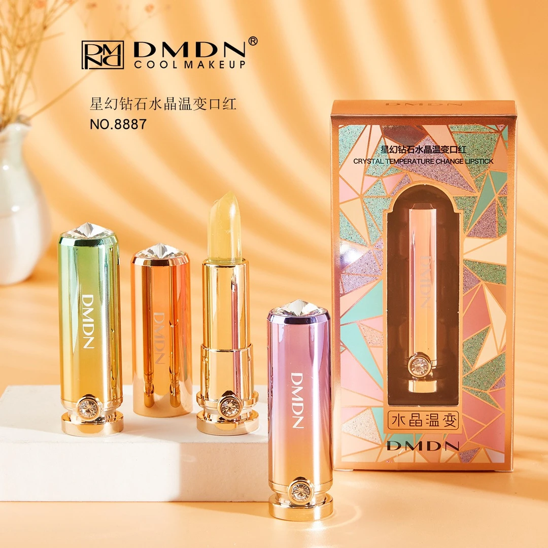 DMDN星幻钻石水晶温变口红香甜果冻润唇膏秋冬滋润保湿修护唇膜