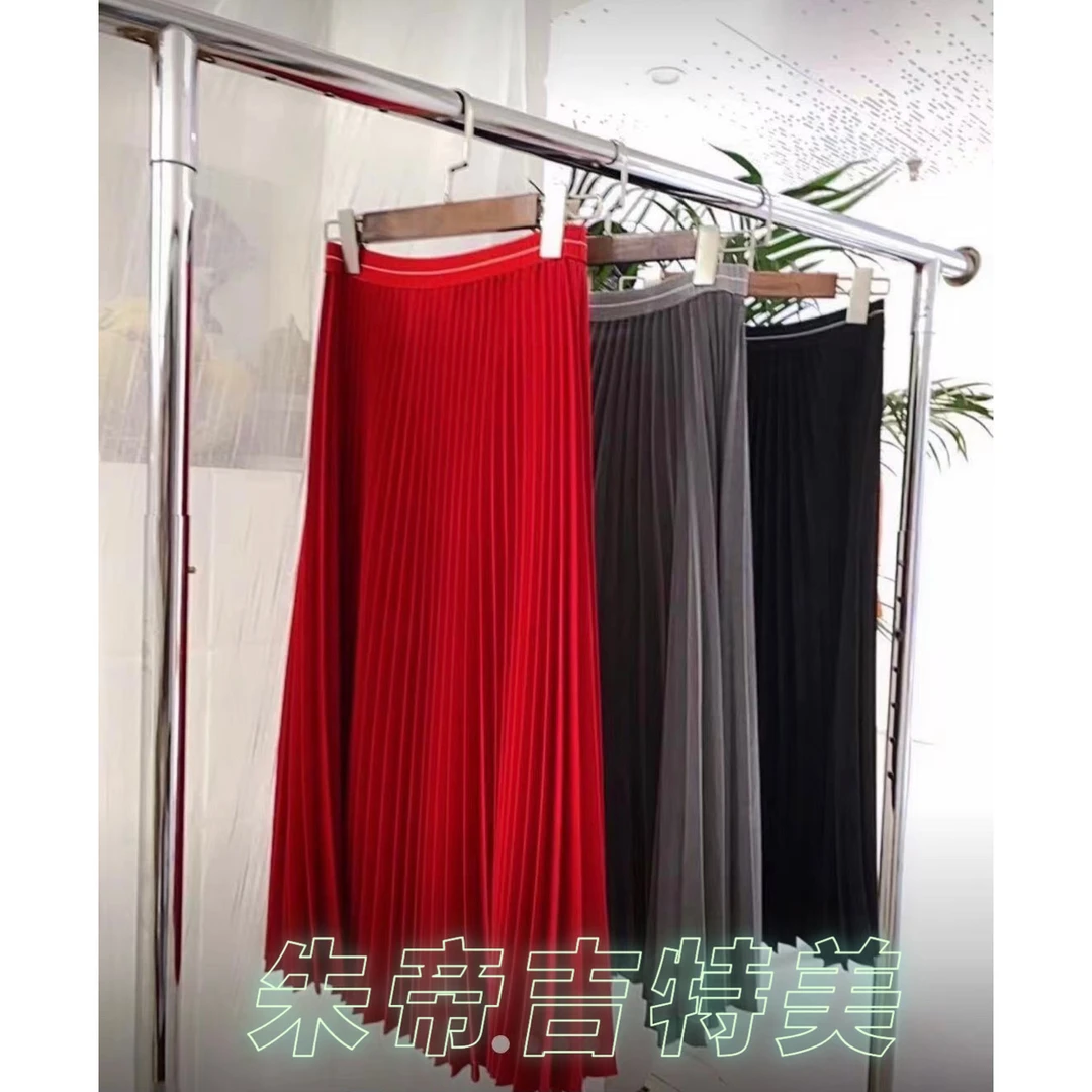 【朱帝家】三色百搭重磅百褶裙