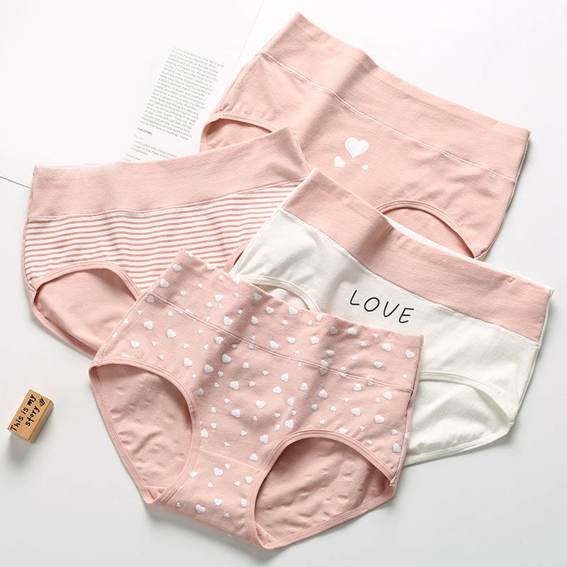 少女短裤13中大童高初中大码发育期中高腰女士内裤透气女三角内裤