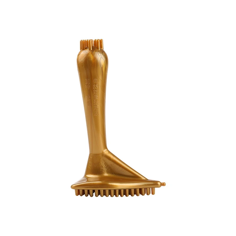 【十月美学】三角刷磁石黄色长柄家居美容院通用