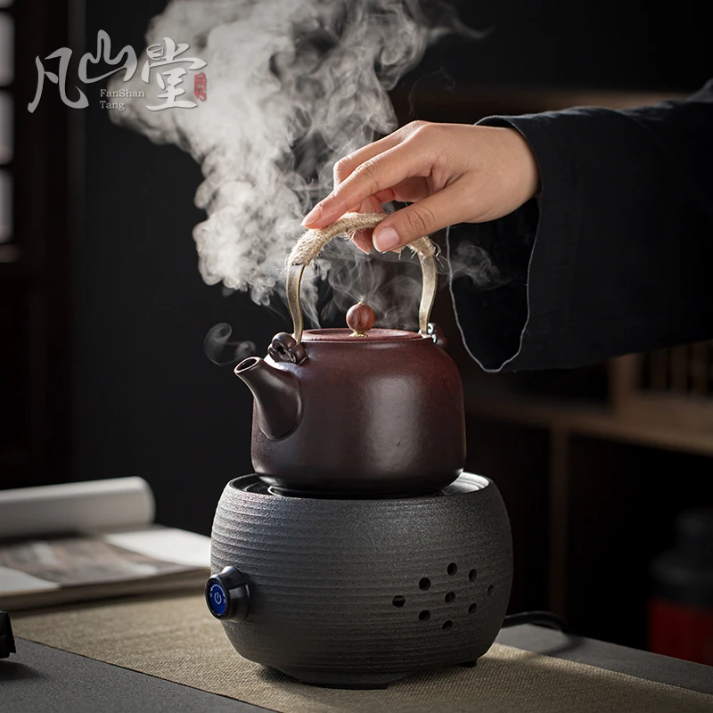 凡山堂煮茶壶煮茶器小型办公室陶瓷煮茶炉电陶炉家用普洱茶白茶壶