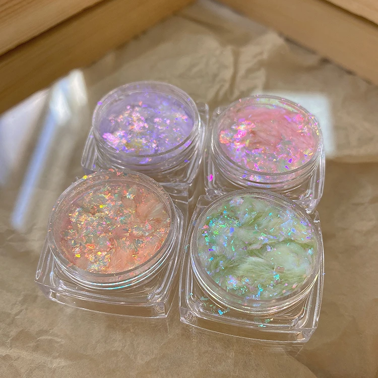 二代极光系列雪绒粉putone putone美甲闪粉素材饰品2021新色