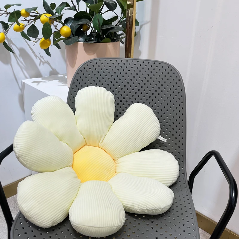 北欧太阳花朵抱枕沙发靠垫飘窗民宿坐垫小雏菊鸡蛋花INS风可爱女