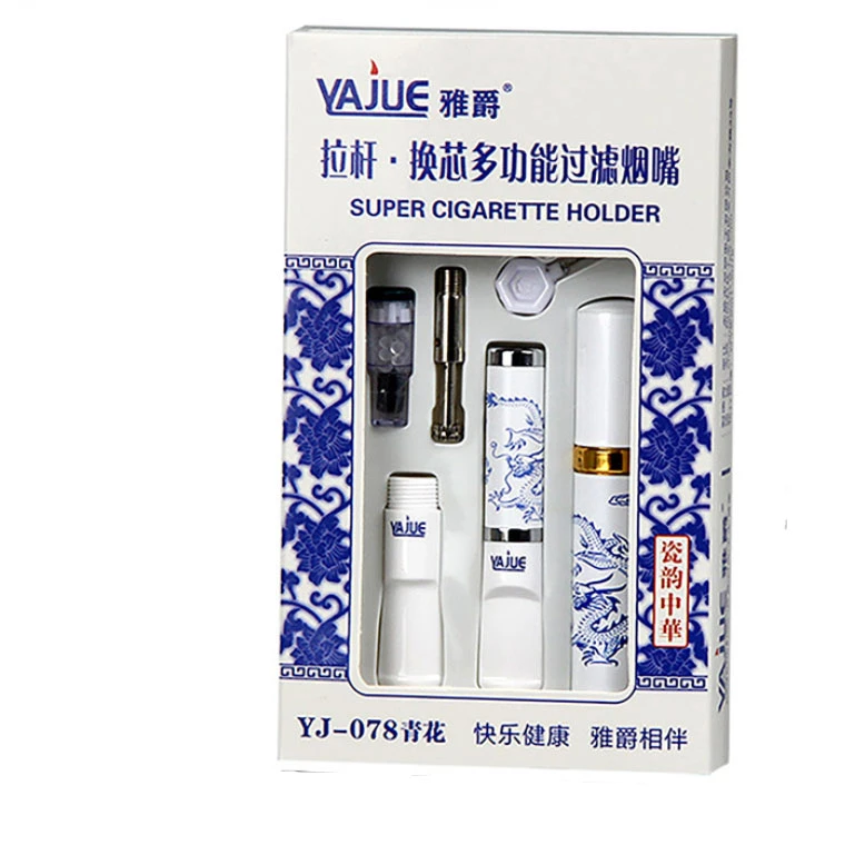 雅爵078中国风拉杆可清洗循环型换芯型 微孔过滤烟嘴高档过滤器