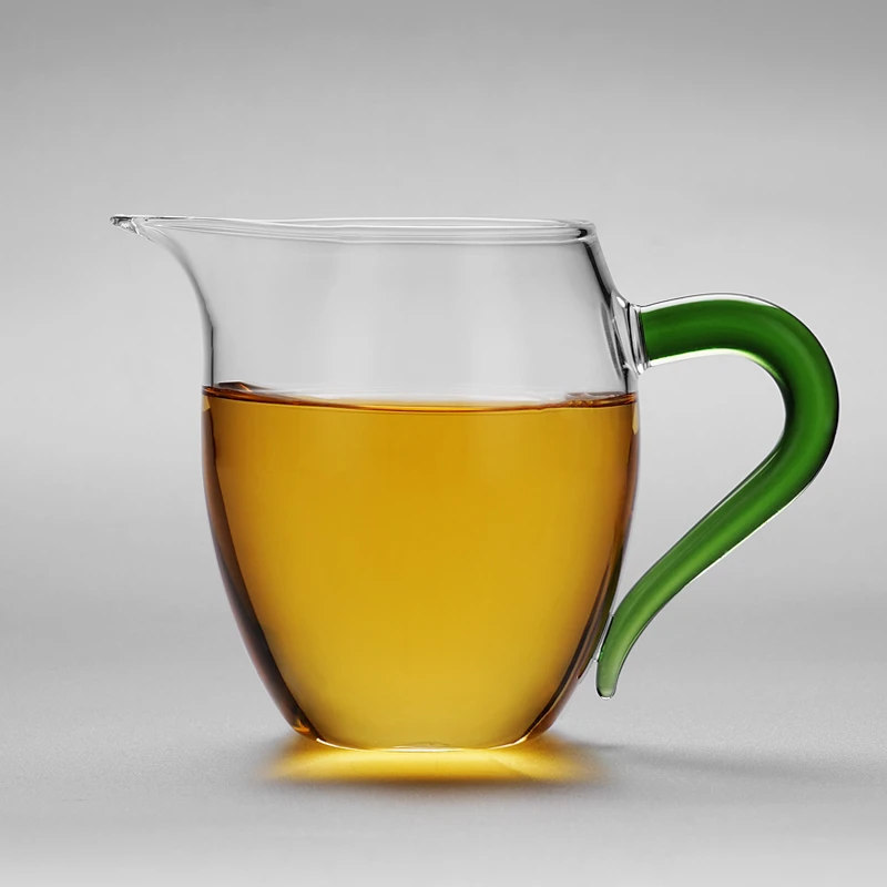 玻璃大容量公道杯分茶器加厚耐热透明功夫泡茶手工茶具套装配件