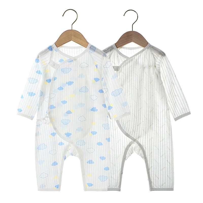 【DIDI】新生儿服装春款长袖连体衣 连身衣婴儿哈衣爬服