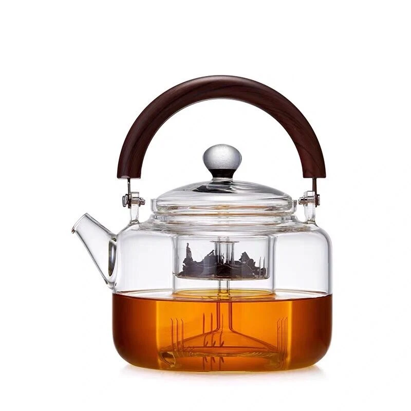 新羽蒸煮玻璃壶电陶炉煮茶器提梁壶耐高温加厚分离烧水壶两用茶壶