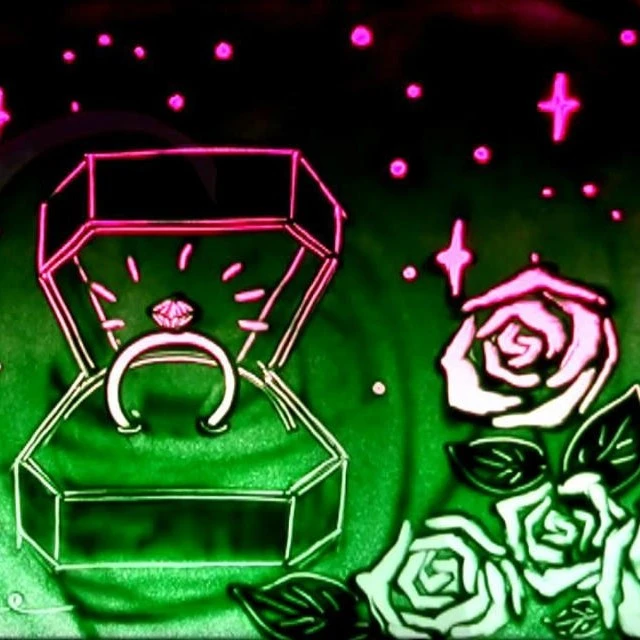 求婚沙画定制，创意礼物，原创设计，私人订制
