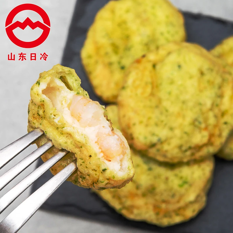 山东日冷虾饼冷冻早晚餐速冻微波即食优选方便500g320g任选