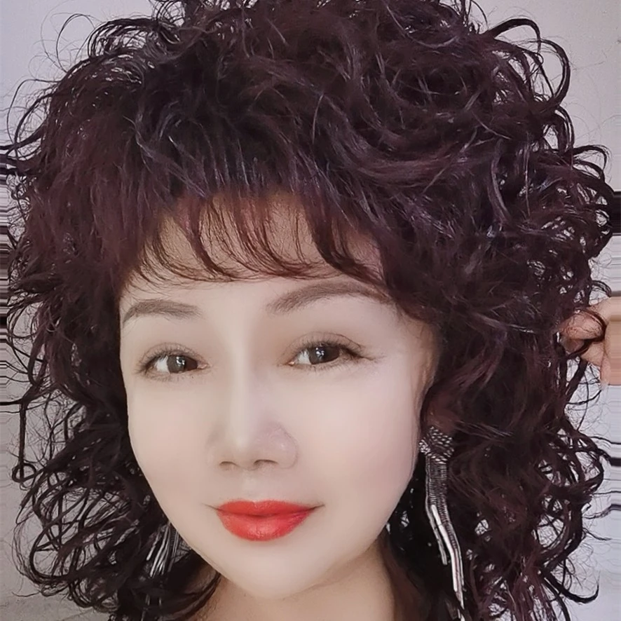 全真发弹力网 雅芝款大波浪 高层次长卷发头顶蓬松改变造型