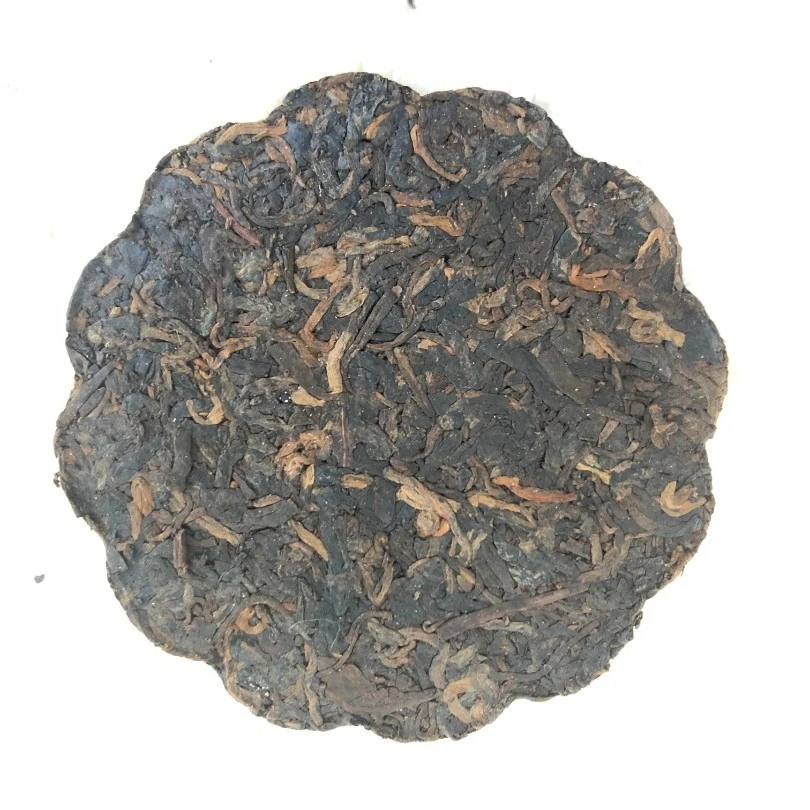 德凤2005年普洱老树熟茶压制梅花饼150g陈年熟茶