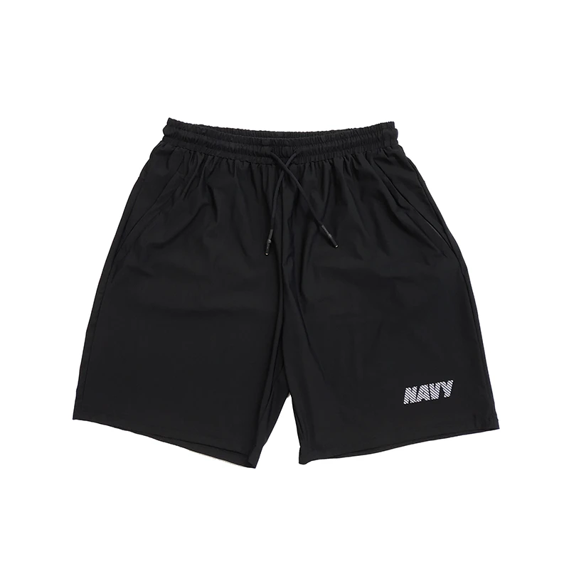 美国海军NAVY夏季体能训练跑步冰丝运动速干短裤男士宽松裤子大码