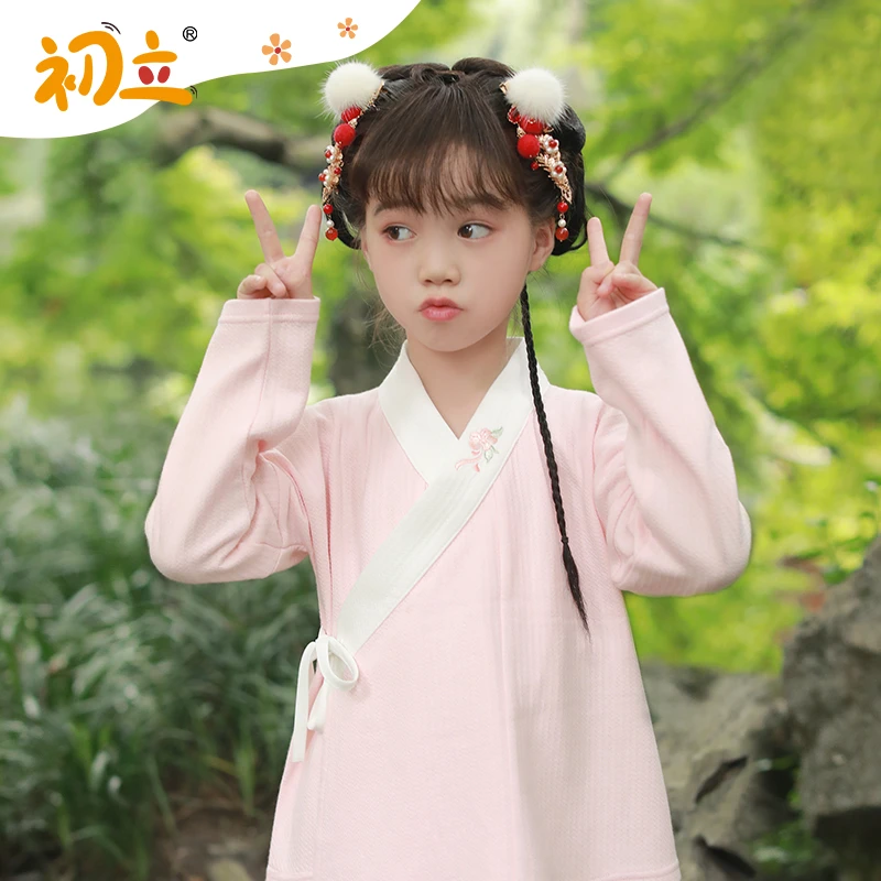 交领中衣【长袖百搭中衣】春秋款汉服童装国风儿童汉服套装女童汉服