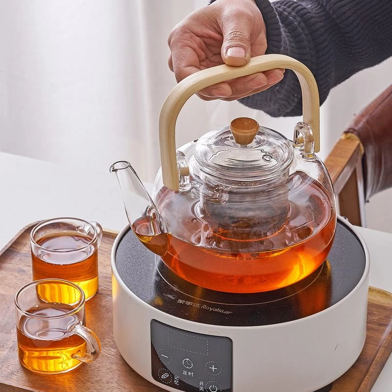 玻璃煮茶壶可加热提梁壶茶器家用耐高温泡茶壶电陶炉烧水壶大容量