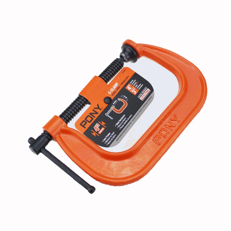 pony美国木工夹子加厚型快速夹具固定G型夹具重型夹紧器强G字夹