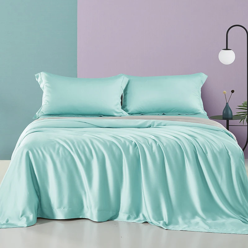 【恐龙严选】恐龙 天丝四件套 纯色轻奢丝滑 1818 1816 夏季 透气