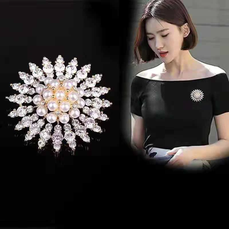 锌合金亚克力胸针 【宠粉福利】胸针女气质优雅西装百搭胸花配饰