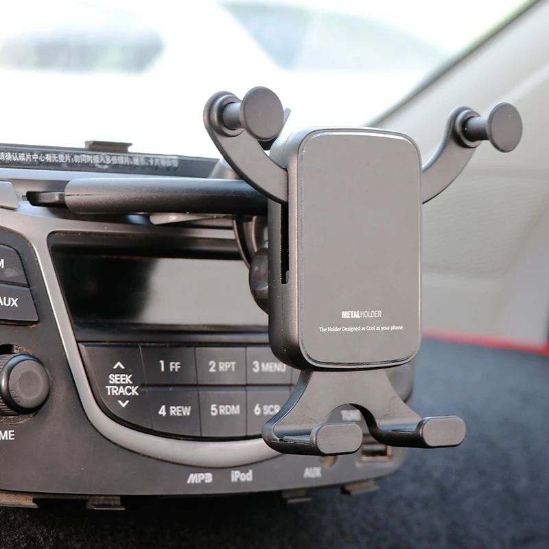 横屏重力感应汽车CD口车载手机支架车用导航支撑架