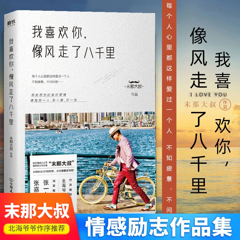 我喜欢你像风走了八千里书 末那大叔著北海爷爷作序情话情感励志
