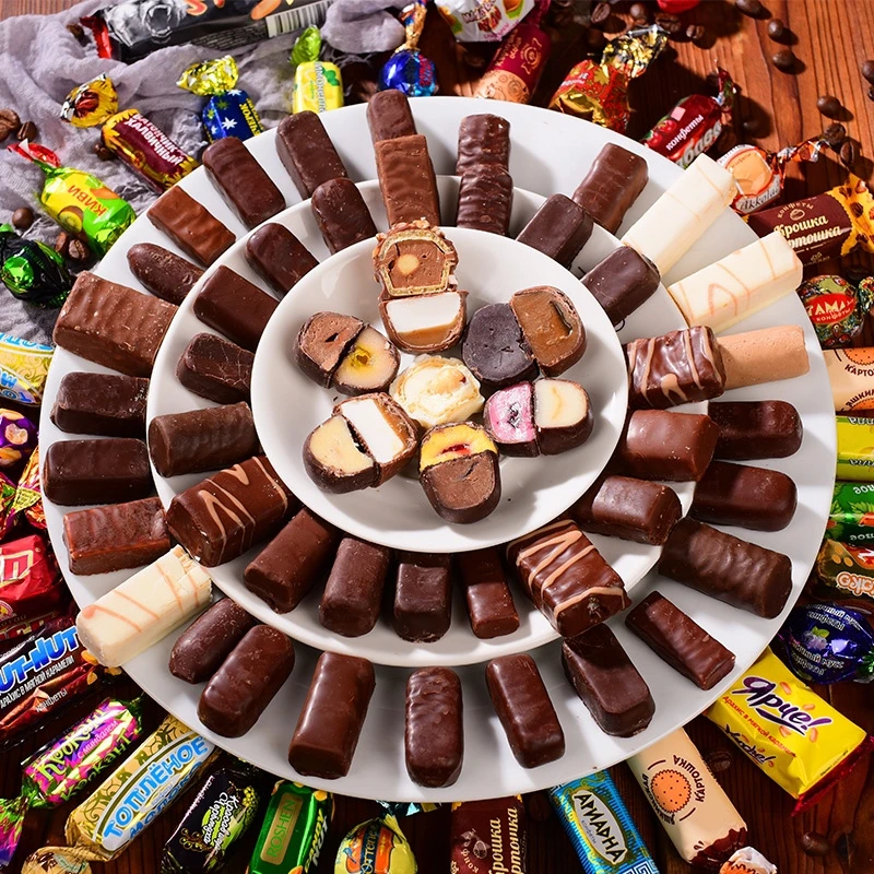 涅夫斯基 巧克力风味糖果什锦装 500g/袋