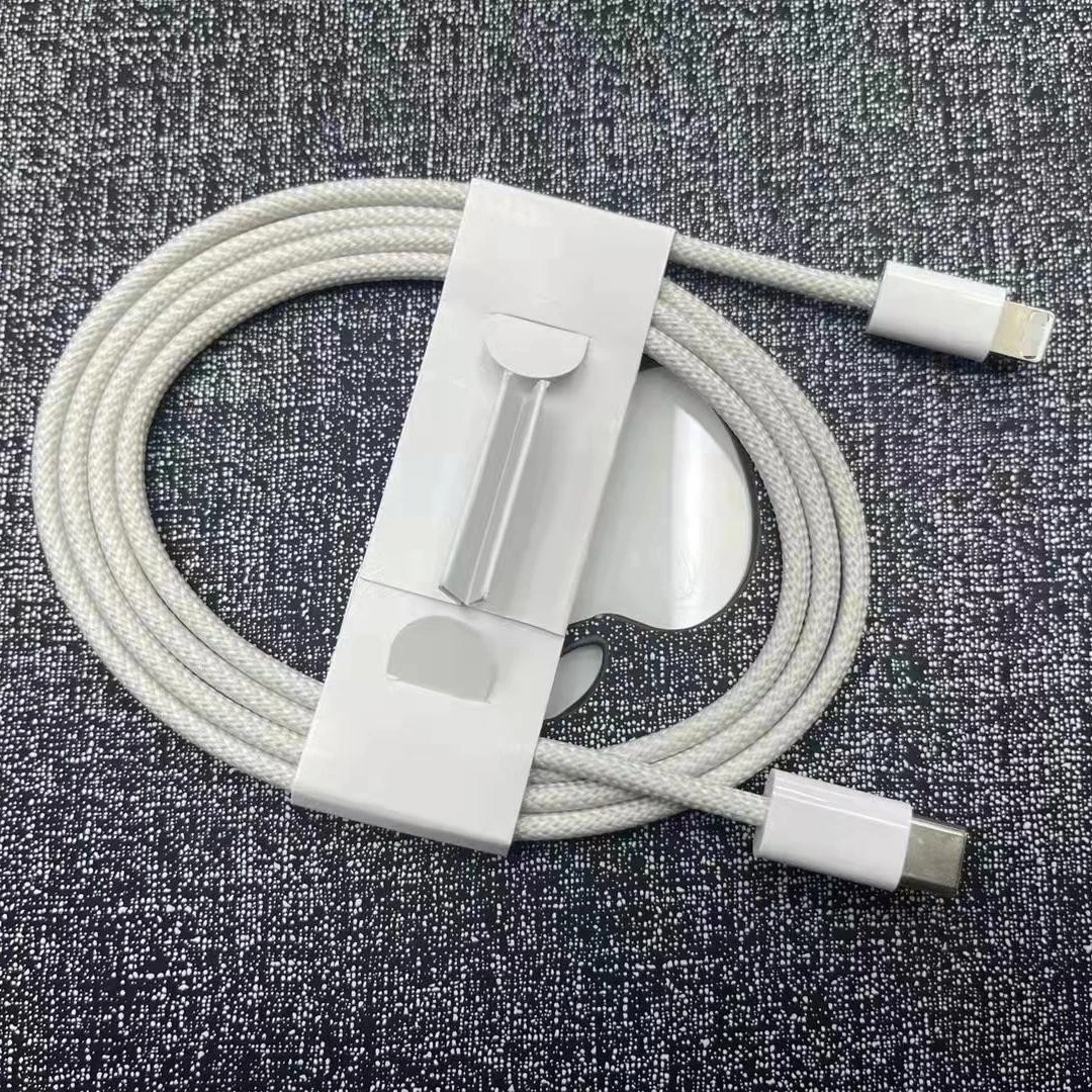 适用于Imac平果编织线12/13PD快充线编织线紫色白色蓝色彩色线