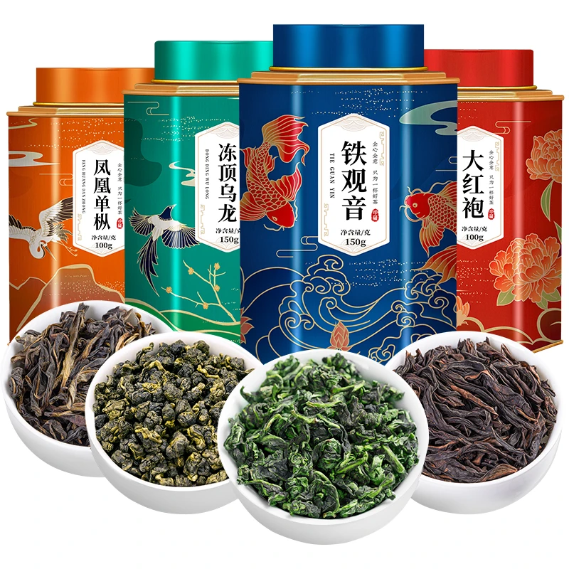 飘香韵四大乌龙茶铁观音大红袍凤凰单丛冻顶乌龙茶2025新茶叶500g