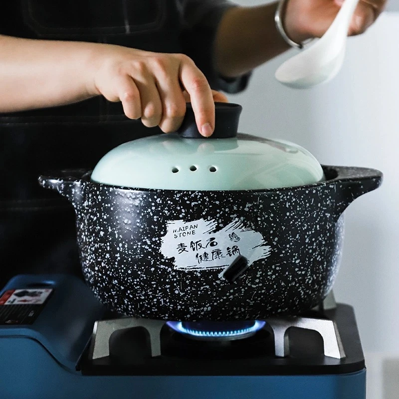 电磁炉 明火 两用款 麦饭石砂锅