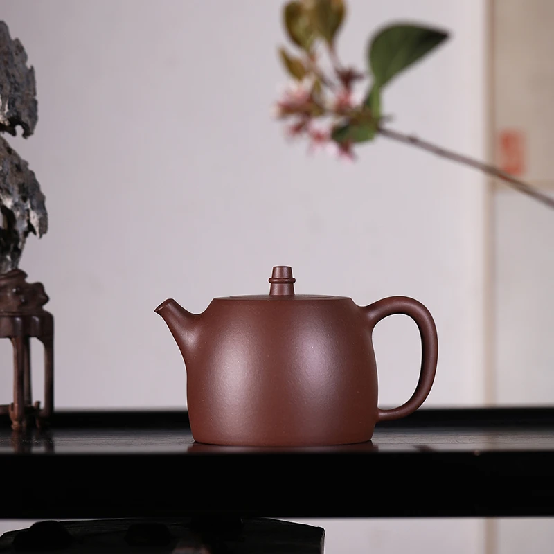 全手工<汉铎>200cc 黄龙山原矿紫泥 作者 乔燕 制紫砂壶
