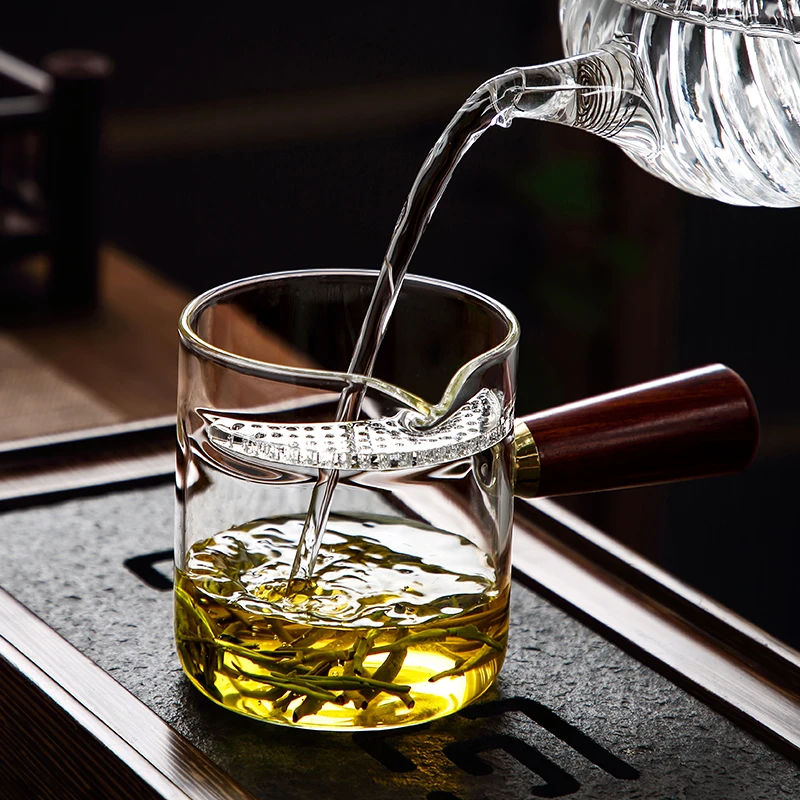 煌山玻璃茶具公杯加厚耐热泡茶分茶器茶海配件绿茶杯家用大容量