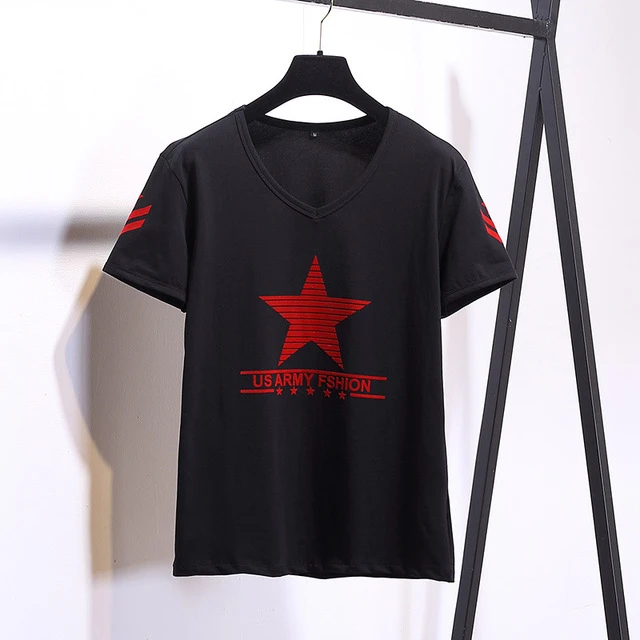 单面五角星水兵舞服装女上衣广场舞T恤跳舞衣舞蹈服短袖