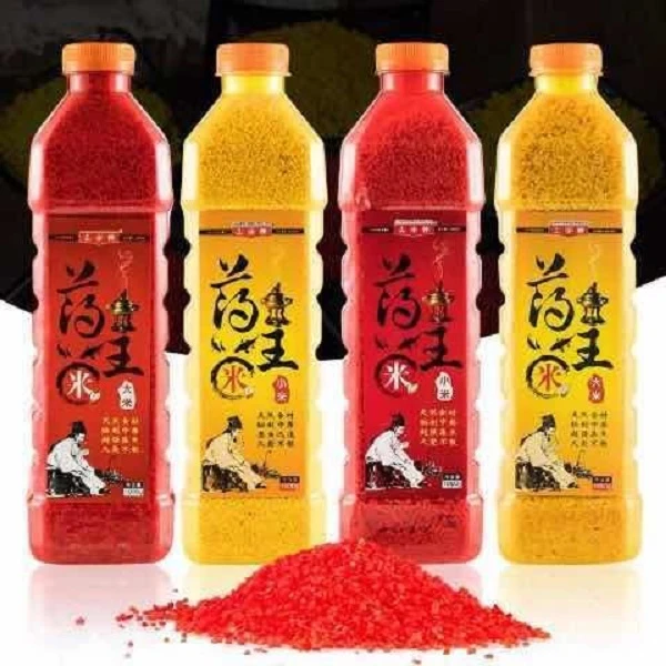 三分钟鱼饵药王米红碎米黄碎米钓鱼打窝用酒米底窝料颗粒米香饵料