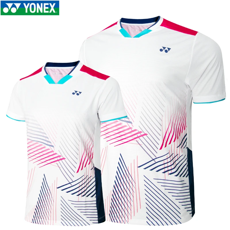 新品YONEX尤尼克斯羽毛球服男女短袖速干运动服文化衫110391BCR