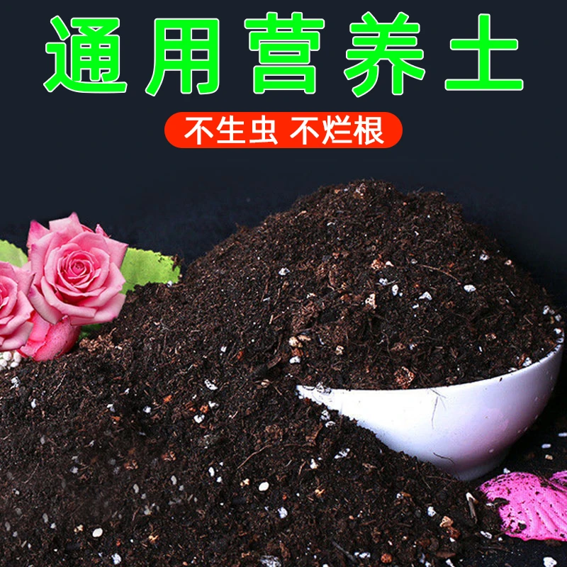 通用营养土盆栽花卉专用土10升室内装养花泥