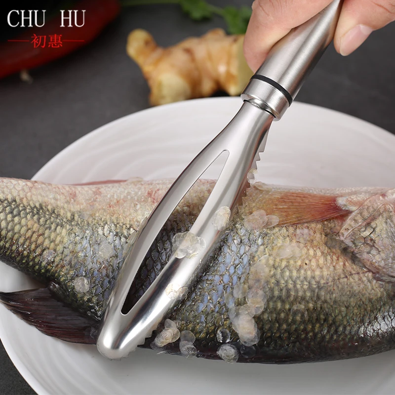 304不锈钢鱼鳞刨刮鳞器手动家用鱼鳞刨刀去鱼鳞工具鱼鳞刷刀神器