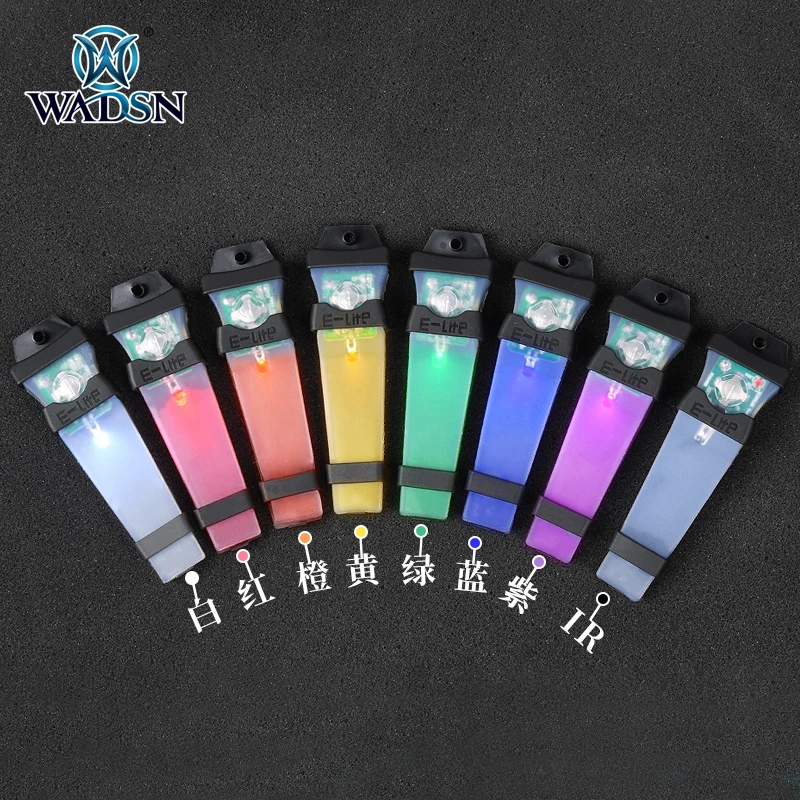 WADSN沃德森战术头盔灯频闪信号口香糖防水闪光灯带魔术贴识别灯