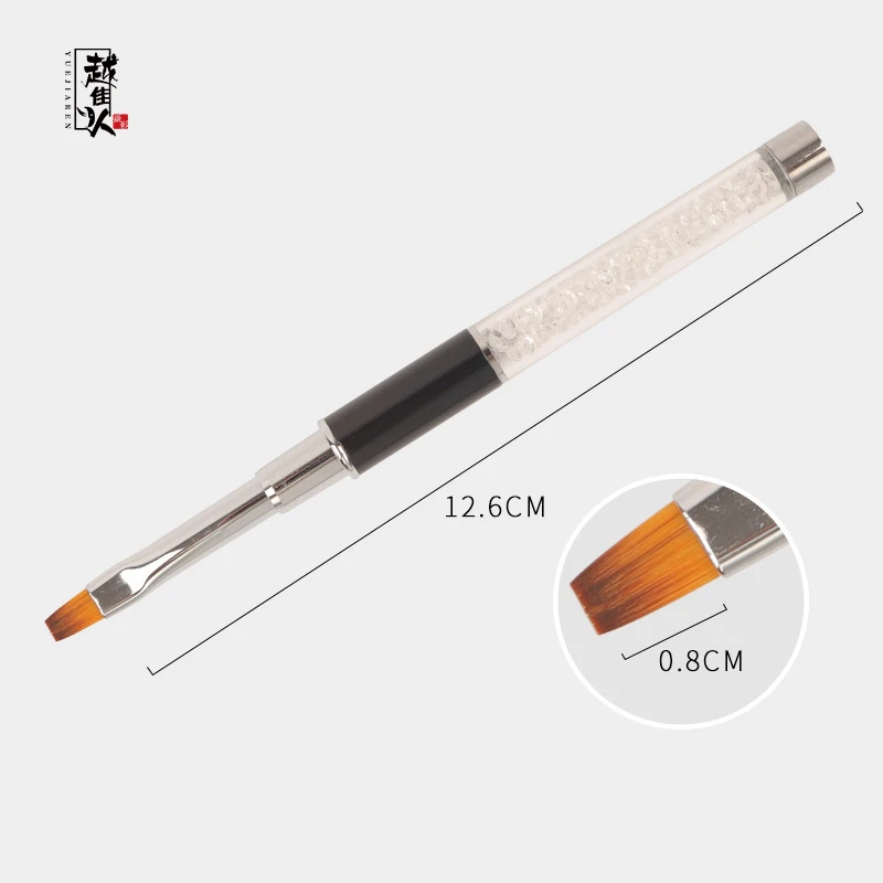 戏曲妆越剧水晶钻化妆唇刷打底刷平头刷湿用高光刷侧影刷人造纤维