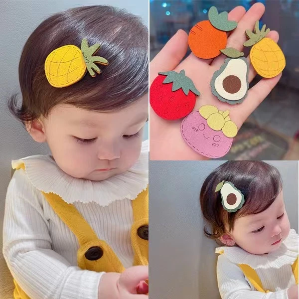 黄小妞宝宝魔术贴 可爱简约婴儿不伤发碎发刘海贴儿童头饰发饰
