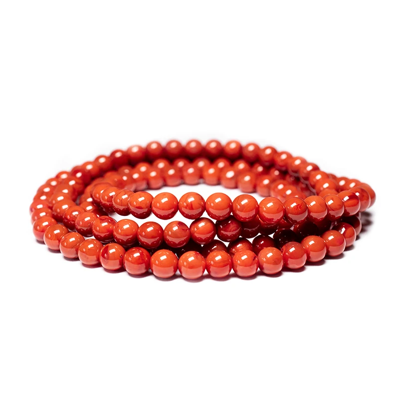 南红红色手串手链#12（九口料）（5.3-5.8mm）