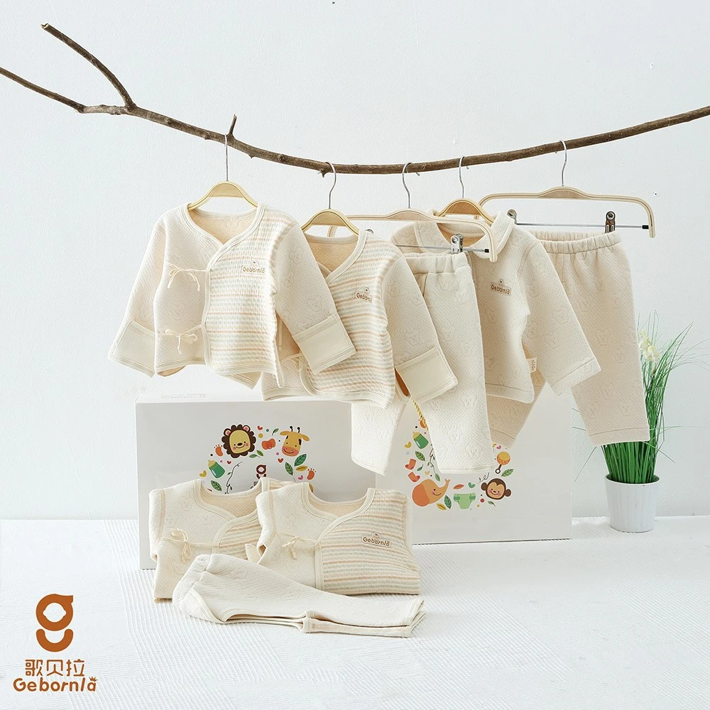 新生儿通用小熊空气棉礼盒多件组合保暖款月子中心会所定制 2836